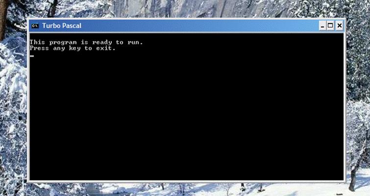 Запуск простого примера в Turbo Pascal 7